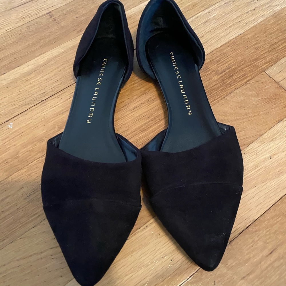 NEVER WORN Chinese Laundry Black D'Orsay Flats!